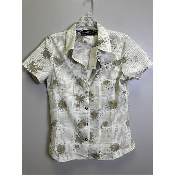 Rossignol Button Down Polo Shirt Men's Size S Lycian Outdoor Hiking Biking NWT - Picture 1 of 9